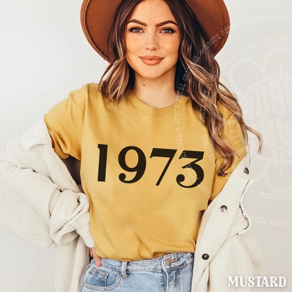 1973 Shirt Subtle Pro Roe Leftist Political Protest Tee Retro Numbers Minimalist Feminist Progressive Activist Comfort Colors® Tshirt