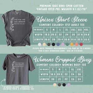 And For The Lady Perhaps Revenge Shirt Feminist Sarcastic Quote Tee Lily Of The Valley Poison Floral Leftist Comfort Colors® Orchid Purple 画像 5