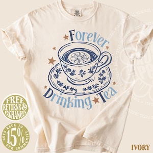 Forever Drinking Tea FDT Coded Subtle Fuck Trump Shirt Political Protest Comfort Colors® Top