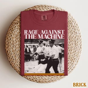 Bernie Sanders Comfort Colors® Rage Against The Machine Retro 90s Vintage Shirt 1963 Arrest Photo Shirt Resistance Protest Anti Trump Shirt Brick