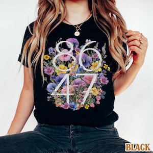 Vintage 86 47 Anti Trump Comfort Colors® Tee Political Liberal Shirt Pro Immigrant FDT Progressive Protest Anti ICE Anti MAGA Anti Fascism
