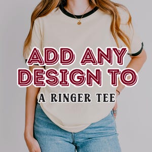 Add Any Shop Design to a Retro Style Ringer Tee