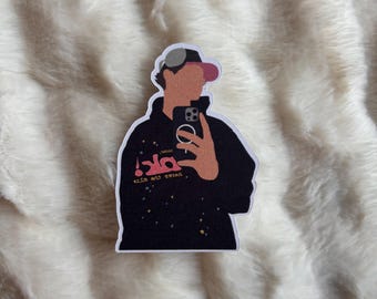 Malachi Barton Airplane Mirror Pic Sticker