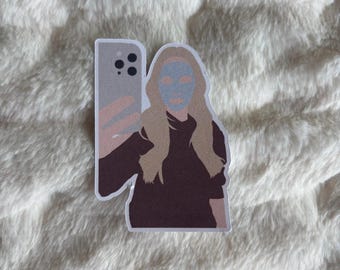 Freya Skye Face Mask Mirror Pic Sticker