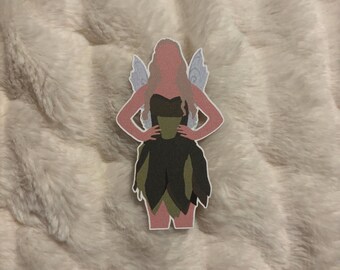 Freya Skye as Tinkerbell at Disney Halloween Event Sticker
