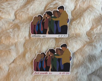 Worlds Collide Tour Customized Show Date Sticker