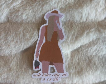 Freya Skye at her Salt Lake City Stars Align Show with Date and Location Sticker