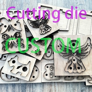 Fustella per taglio pelle personalizzata Fustella per taglio processo pelle personalizzata Fustella per taglio forma personalizzata Fustella per coltello acrilico 2