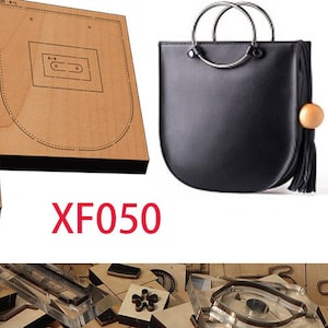 Sac en croix/sac à bandoulière en cuir découpé, moule, porte-monnaie, artisanat en cuir, outil kraft, personnalisation à la main, artisanat du cuir