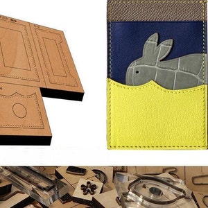 Kaninchen-Karten-Taschen-Leder-Ausschnitt sterben geschliffene Form, handgemachte Anpassung Leder-Handwerk, Leder-Handwerk-Kraft-Werkzeug