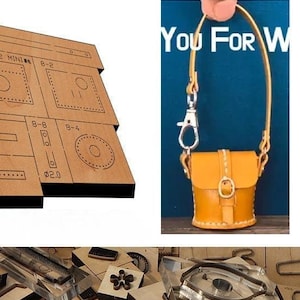 Mini sac à bandoulière rond pour découper le cuir dans un moule, artisanat du cuir, outil kraft, personnalisation à la main, artisanat du cuir