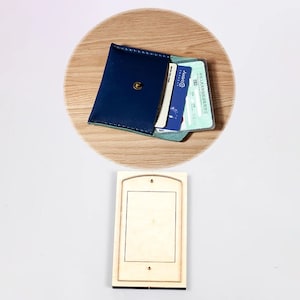 Porte-cartes en une pièce, porte-monnaie, moule en cuir, personnalisation à la main, artisanat du cuir, outil kraft pour l'artisanat du cuir