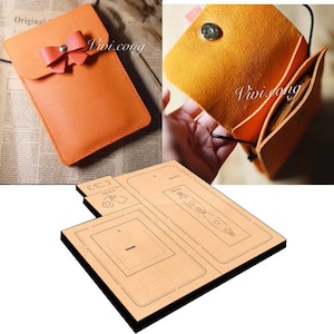 Moule découpé double couche pour sac de téléphone, personnalisation à la main, artisanat du cuir, outil kraft pour l'artisanat du cuir