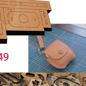 Sac pour casque sans fil, découpe de cuir, moule découpé, porte-monnaie, artisanat en cuir, outil kraft, personnalisation à la main, artisanat du cuir