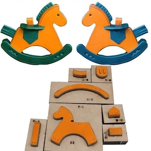 Pendentif cheval à bascule, pendentif cheval à bascule, moule découpé, personnalisation à la main, artisanat du cuir, outil kraft pour artisanat du cuir