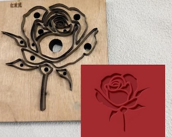 Rose leather cutting die cutting mold, handmade custom leather crafts, leather crafts kraft tools