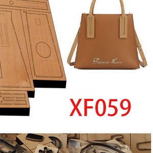 Sac fourre-tout en cuir découpé, moule, porte-monnaie, artisanat en cuir, outil kraft, personnalisation à la main, artisanat du cuir