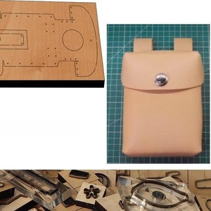 Sac intégré pour découper le cuir dans un moule, outil kraft pour artisanat du cuir, personnalisation à la main, artisanat du cuir