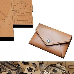 Emballage pour enveloppes, moule de découpe de cuir, outil kraft pour artisanat du cuir, personnalisation à la main, artisanat du cuir