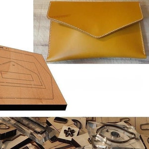 Sac enveloppe à main pour découper le cuir dans un moule, personnalisation à la main, artisanat du cuir, outil kraft pour artisanat du cuir