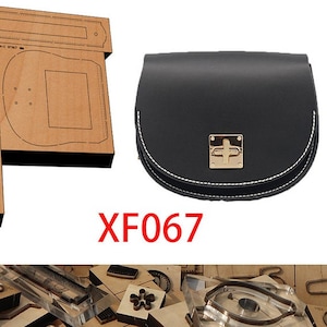 Molde troquelado para cortar cuero para bolsos tipo bandolera, herramienta Kraft para manualidades de cuero para monederos, personalización hecha a mano para manualidades de cuero