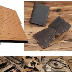 Molde troquelado para cortar cuero con portatarjetas, artesanías de cuero personalizadas a mano, herramienta Kraft para artesanías de cuero