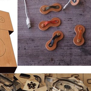 Clip pour casque d'écoute dans un moule pour découpe de cuir, outil pour artisanat du cuir, emporte-pièces faits main
