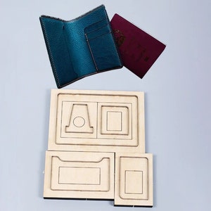 Moule de découpe de cuir de sac de passeport, artisanat du cuir de personnalisation fait main, outil Kraft d'artisanat du cuir