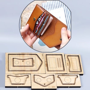 Porte-cartes portefeuille pour femme, moule découpé, personnalisation faite main, artisanat du cuir, outil kraft pour artisanat du cuir