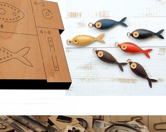 Small Fish Pendant Leather Cutting Die Cut Mold, Handmade customization Leather Crafts , Leather Crafts Kraft Tool