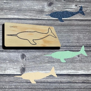 Narwal Wooden Cutting Mold Accessories, paper, and felt, suitable for cutting materials such as leather.