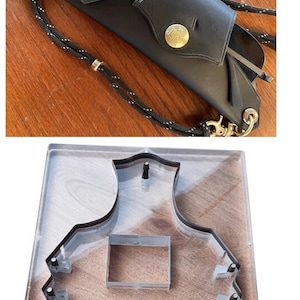 Sac à lunettes, sac à lunettes de soleil, moule de découpe en cuir, personnalisation à la main, artisanat du cuir, outil kraft pour l'artisanat du cuir