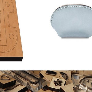 Moule de découpe pour sac en cuir, jeu de matrices de perforation pour le cuir, outil kraft pour artisanat du cuir, emporte-pièces faits main