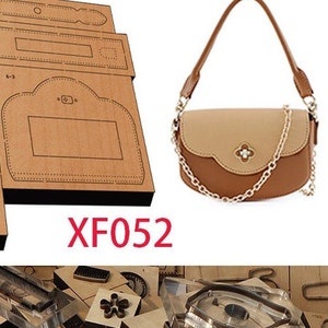 Sac à main/sac à bandoulière en cuir découpé, moule, porte-monnaie, artisanat en cuir, outil kraft, personnalisation à la main, artisanat du cuir