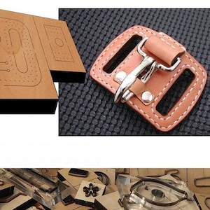 Bouton en cuir Moule découpé, personnalisation faite main, artisanat du cuir, outil kraft pour l'artisanat du cuir