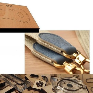 Fabrication de bretelles pour découper le cuir dans un moule, personnalisation à la main, artisanat du cuir, outil kraft pour l'artisanat du cuir