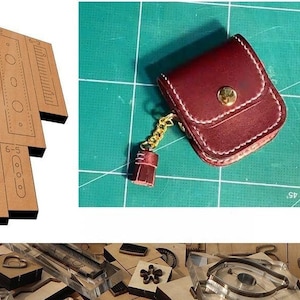 Étui pour écouteurs dans un moule, personnalisation à la main, artisanat du cuir, outil kraft pour l'artisanat du cuir