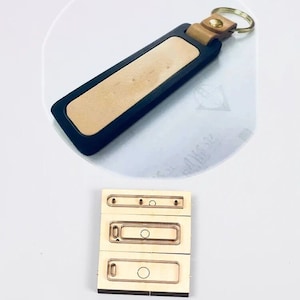 Décoration suspendue pour porte-clés de voiture, moule de découpe de cuir, personnalisation à la main, artisanat du cuir, outil kraft pour artisanat du cuir