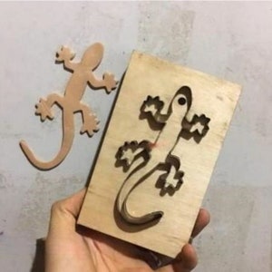Autocollant de voiture Gecko, moule de découpe de cuir, personnalisation faite main, artisanat du cuir, outil kraft pour artisanat du cuir