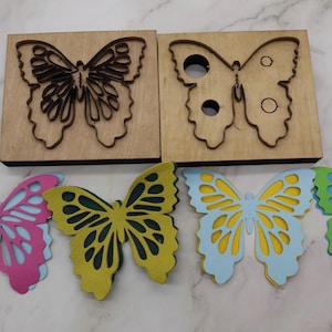 Moule de découpe de cuir papillon, artisanat du cuir de personnalisation fait main, outil kraft d'artisanat du cuir