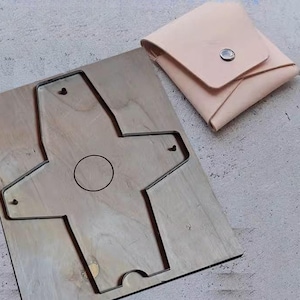 Stampo per fustellatura in pelle per buste, porta carte, porta monete, personalizzazione fatta a mano, artigianato in pelle, strumento Kraft per artigianato in pelle
