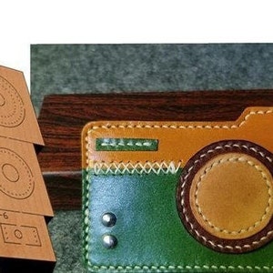 Borsa per fotocamera, fustella in pelle, stampo per fustellatura, personalizzazione fatta a mano, artigianato in pelle, strumento Kraft per artigianato in pelle