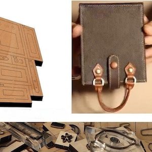 Moule de découpe de cuir de petit sac, artisanat du cuir de personnalisation fait main, outil Kraft d'artisanat du cuir