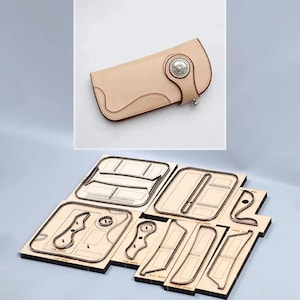 Vintage lange gefaltete Brieftasche Leder Schneiden Die Schnittform, handgemachte Anpassung Lederhandwerk, Lederhandwerk Kraft-Werkzeug