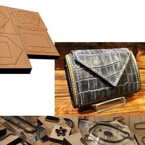 Porte-monnaie pour carte, moule en cuir, personnalisation à la main, artisanat du cuir, outil kraft pour artisanat du cuir