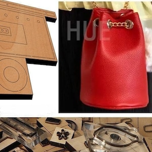 Petit sac seau Moule découpé, personnalisation faite main, artisanat du cuir, outil kraft pour l'artisanat du cuir