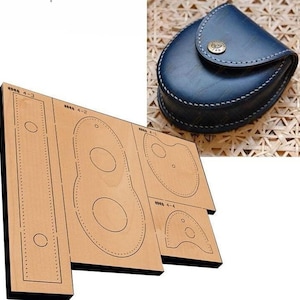 Petit sac pour la monnaie Moule découpé, personnalisation faite main, artisanat du cuir, outil kraft pour l'artisanat du cuir