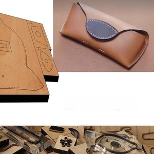 Sac à lunettes pour découper le cuir dans un moule, personnalisation à la main, artisanat du cuir, outil kraft pour l'artisanat du cuir