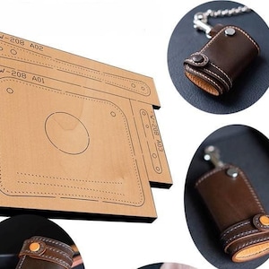 Sac pour clés de voiture, moule découpé, personnalisation fait main, artisanat du cuir, outil kraft pour artisanat du cuir