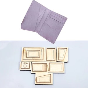 Porte-cartes pour femmes dans un moule, personnalisation à la main, artisanat du cuir, outil kraft pour artisanat du cuir